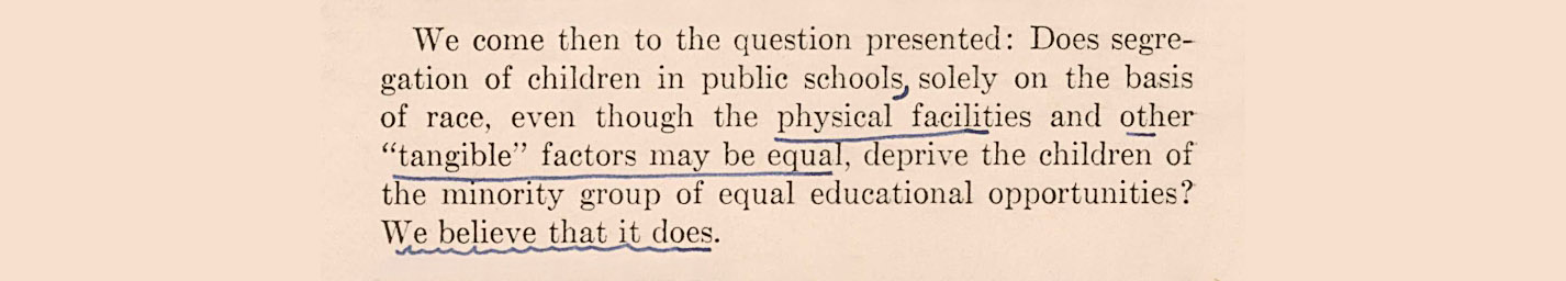 _Brown_ slip opinion. Credit: Papers of Earl Warren. Manuscript Division. Library of Congress.